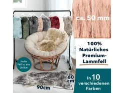 KARAT Schaffell Audrey Natürliches Premium Lammfell Individuell Einsetzbar Rosa