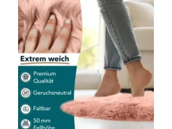 KARAT Schaffell Audrey Natürliches Premium Lammfell Individuell Einsetzbar Rosa