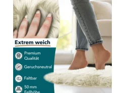 KARAT Schaffell Audrey Natürliches Premium Lammfell Individuell Einsetzbar Ivory