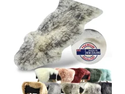 KARAT Schaffell Audrey Natürliches Premium Lammfell Individuell Einsetzbar Black Tip