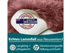 KARAT Schaffell Audrey Natürliches Premium Lammfell Individuell Einsetzbar Marsala