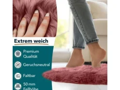KARAT Schaffell Audrey Natürliches Premium Lammfell Individuell Einsetzbar Marsala