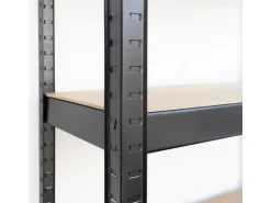KARAT Schwerlastregal 750 kg Traglast Schwarz 150 x 70 x 30 cm
