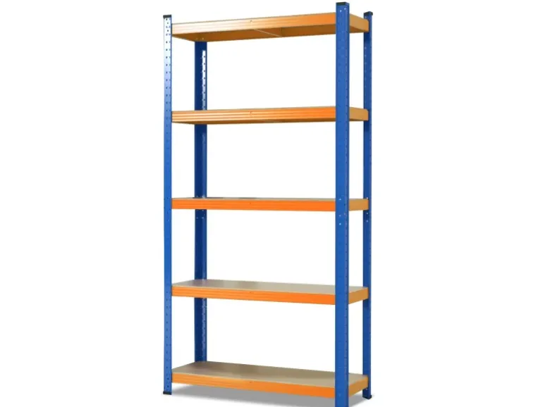 KARAT Schwerlastregal Blau-Orange Traglast bis 875 kg 180 x 120 x 60 cm