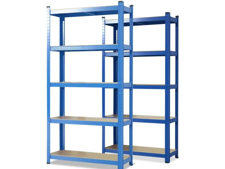KARAT Schwerlastregal Lakota 2er Set Traglast bis 875 kg Blau 200 x 120 x 60 cm