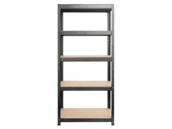 KARAT Schwerlastregal Maximale Stabilität Traglast 875 kg Schwarz 150 x 75 x 30 cm