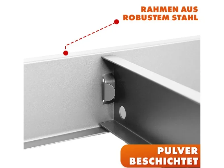 KARAT Schwerlastregal Rhino bis 1050 kg Pulverbeschichtet 180 x 90 x 45 cm Verzinkt