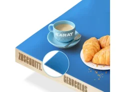 KARAT Tischfolie Empire mit Abgeschrägter Kante Blau 80 x 125 cm