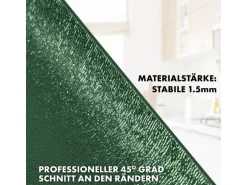 KARAT Tischfolie Empire mit Abgeschrägter Kante Grün 80 x 130 cm