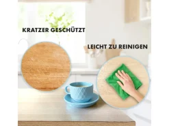 KARAT Tischfolie Empire mit Abgeschrägter Kante Transparent 75 x 225 cm