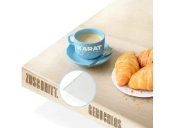 KARAT Tischfolie Empire mit Abgeschrägter Kante Transparent 40 x 55 cm