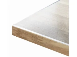 KARAT Tischfolie Imperial Transparent Mattiert mit Abgeschrägter Kante 90 x 200 cm