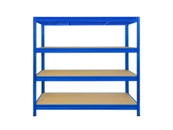 KARAT Weitspannregal Schwerlastregal Blau Traglast 1200 kg 160 x 150 x 80 cm