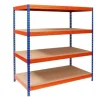 KARAT Weitspannregal Schwerlastregal Blau-Orange Traglast 1200 kg 200 x 150 x 80 cm
