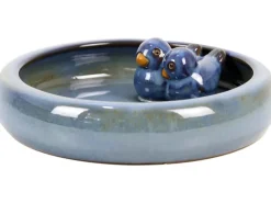 Keramik Vogeltränke Blau 140 glasiert (Ø x H) 24 x 5,5 cm