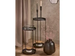 Keramik-Dose mit Deckel Minimalist Zen Ø 12,2 cm Schwarz-Weiß