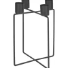 Kerzenhalter Midnight Mystery 10,5 cm x 10,5 cm Schwarz