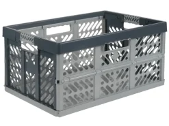 Klappbox mit Softgriff Silber-Anthrazit 45 l