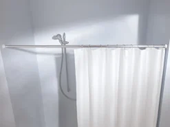 Kleine Wolke Federstange Chromfarbig 75 cm - 125 cm ø 21 mm