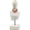 Kobolo Dekofigur Holzfigur Büste LADY BUST Holz und Metall