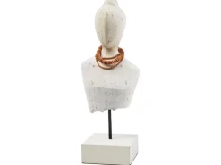 Kobolo Dekofigur Holzfigur Büste LADY BUST Holz und Metall