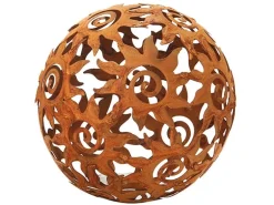 Kobolo Gartenkugel KASUMA Rostoptik 3er Set Durchmesser 15 cm