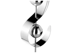 Kobolo Gartenstecker Dekostecker WAVE aus Edelstahl Silber H140 cm
