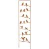 Kobolo Gartenstecker VÖGEL Rankhilfe Metall Naturrost 39x1x139 cm