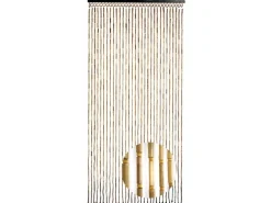 Kobolo Türvorhang Bambusvorhang Insektenschutz BAMBOO 31 Stränge 90x200 cm