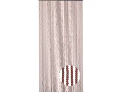 Kobolo Türvorhang Perlenvorhang CHOCO Holzperlen 50 Stränge 100x210cm
