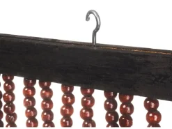 Kobolo Türvorhang Perlenvorhang CHOCO Holzperlen 50 Stränge 100x210cm