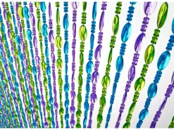 Kobolo Türvorhang Perlenvorhang Dekovorhang RAINBOW 90x200 cm