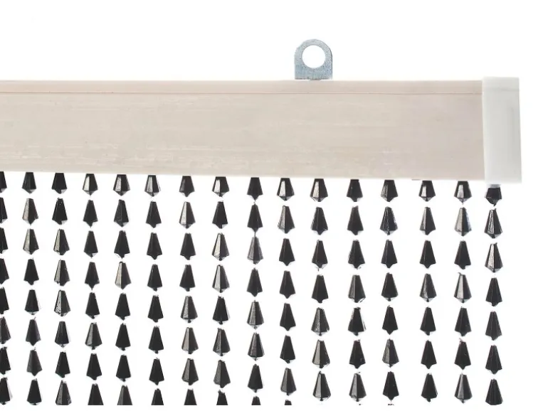 Kobolo Türvorhang Perlenvorhang Dekorationsvorhang NERO 72 Stränge 90x200cm