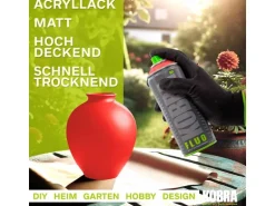 Kobra DIY Fluo Buntlack Spray 400ml Flour Neonrot Matt