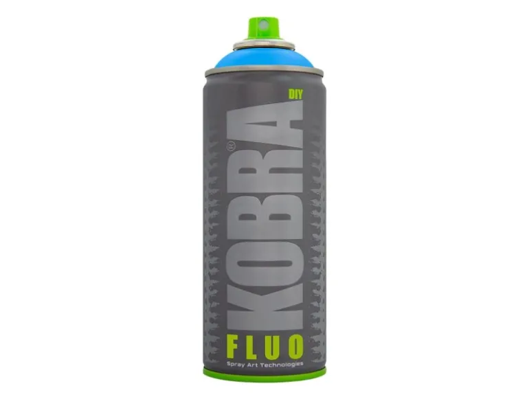 Kobra DIY Fluo Buntlack Spray 400ml Flour Neonblau Matt
