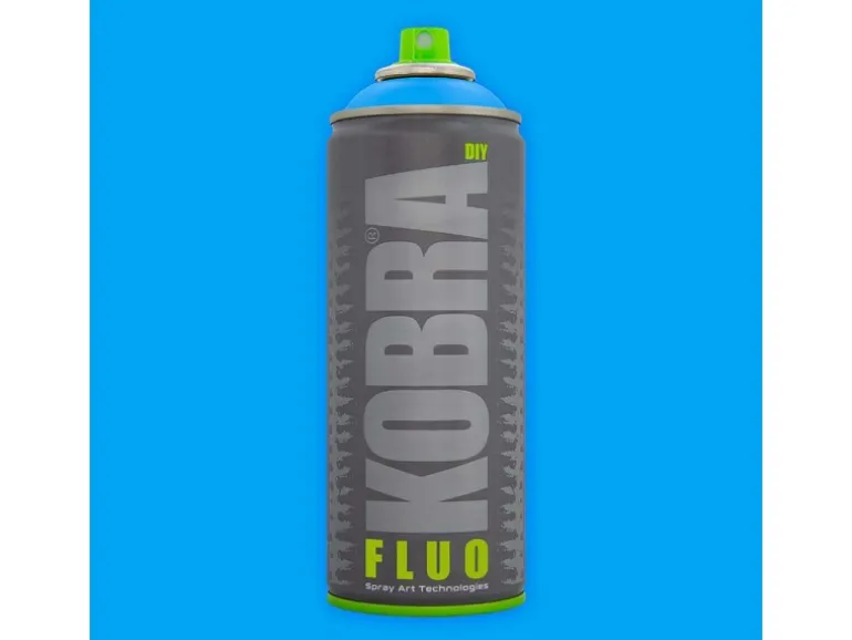 Kobra DIY Fluo Buntlack Spray 400ml Flour Neonblau Matt
