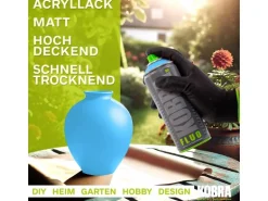 Kobra DIY Fluo Buntlack Spray 400ml Flour Neonblau Matt