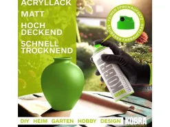 Kobra LP Buntlack Spray 400ml Gelbgrün Matt
