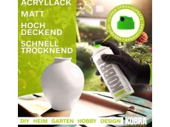 Kobra LP Buntlack Spray Pastell 400ml Altweiss Matt