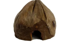 Kokoshöhle Versteck für Schlangen, Insekten, Spinnen und Nager - quer halb