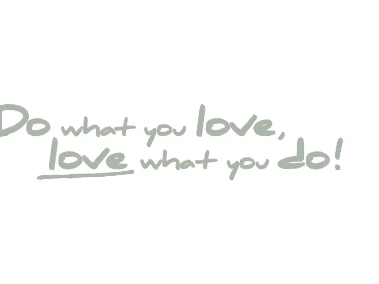 Komar Deko-Sticker Do What You Love 14 cm x 70 cm