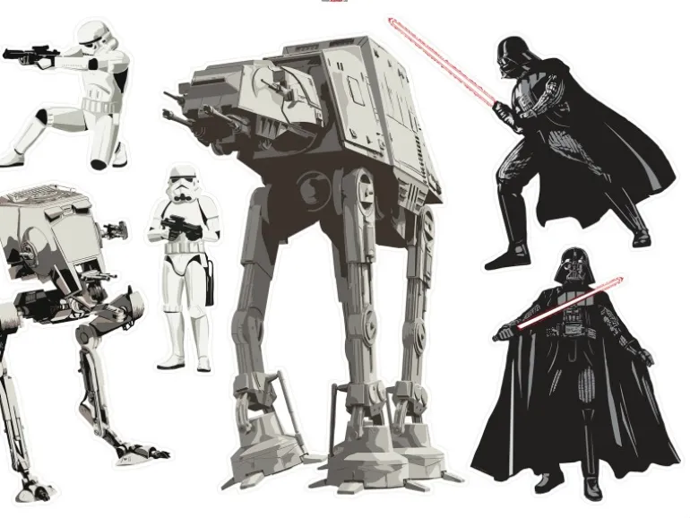 Komar Deko-Sticker Star Wars Doomed 100 x 70 cm gerollt