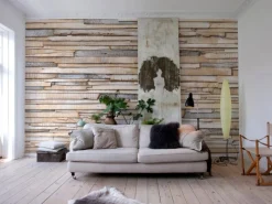 Komar Fototapete Whitewashed Wood 368 cm x 254 cm FSC®