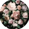 Komar Vlies Fototapete Flower Couture Selbstklebend Ø 125 cm