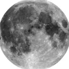 Komar Vlies Fototapete Moon Selbstklebend Ø 125 cm