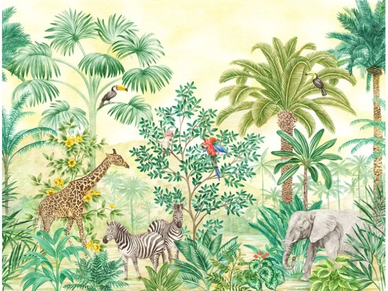 Komar Vliesfototapete Jungle Adventure 350 cm x 280 cm
