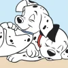 Komar Wandbild 101 Dalmatian Cuddle 30 x 40 cm