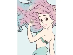 Komar Wandbild Ariel Aquarell 50 x 70 cm