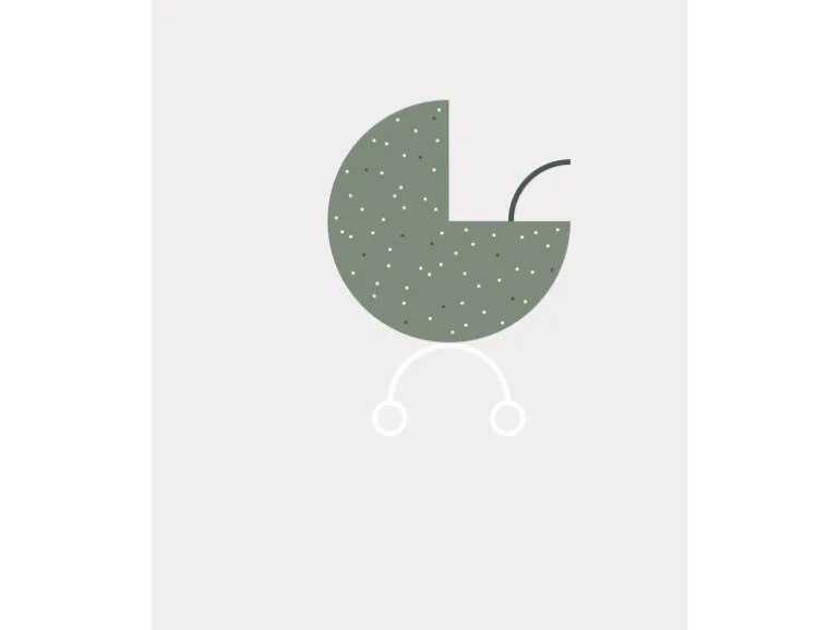 Komar Wandbild Baby Hello World 40 x 50 cm