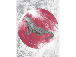 Komar Wandbild Iguana Circle 50 x 70 cm